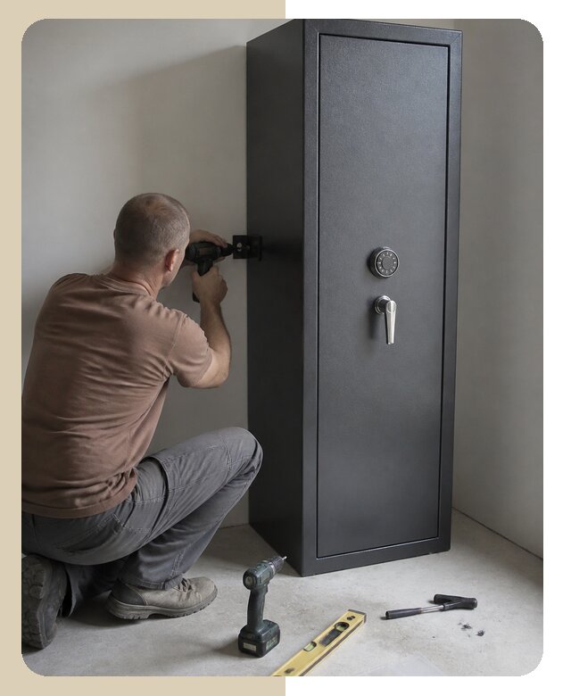 Крепление оружейного сейфа с установкой и фиксацией в Краснотурьинске